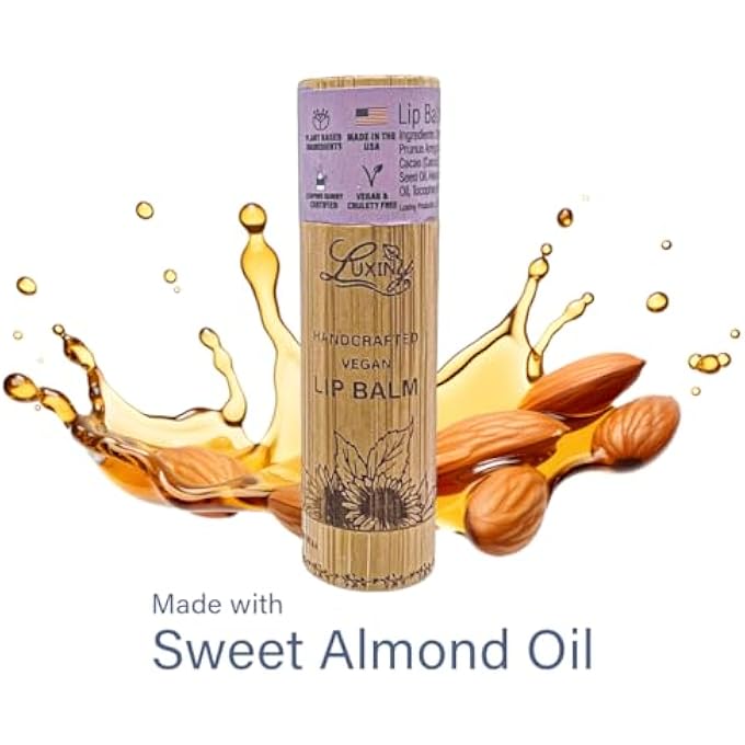 Luxiny LIP BALM IN A BAMBOO TUBE, VEGAN NATURAL MOISTURIZING, WITH SUNFLOWER WAX AND VITAMIN E (BLACK RASPBERRY VANILLA) - Image 3